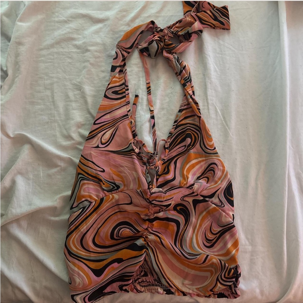 Persaya Multicolor Ruched Top